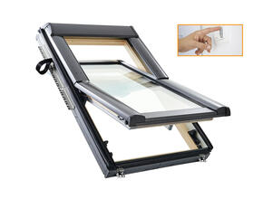 Roto Designo R6 H WD fa tetőtéri ablak falikapcsolós kivitelben